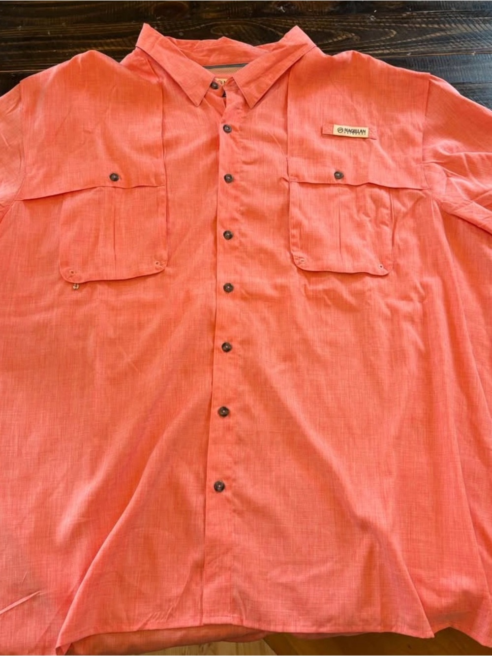 Magellan Outdoors Coral Fishing Shirt with Mesh Lining, Size 4xl